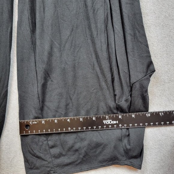 Comfy USA Pants Womens Small Black Lagenlook Harem Knit Dressy Ankle - Picture 2 of 9